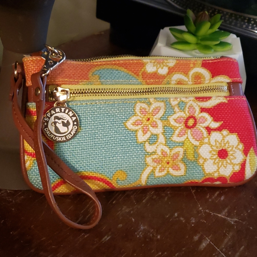 Spartina Fabric Wristlet
